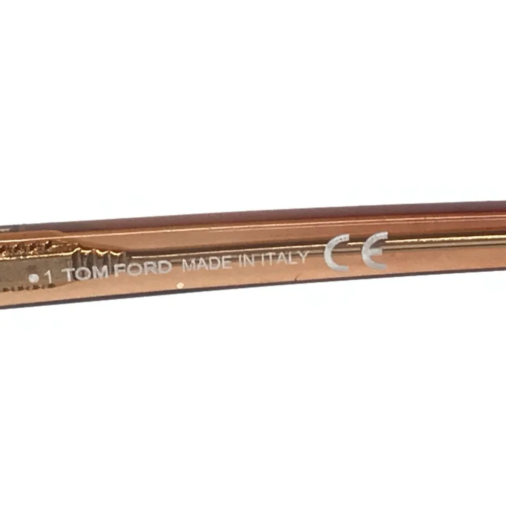 Tom Ford Eyeglasses Frames TF5762-B 045 Transparent Light Brown 55-15-140